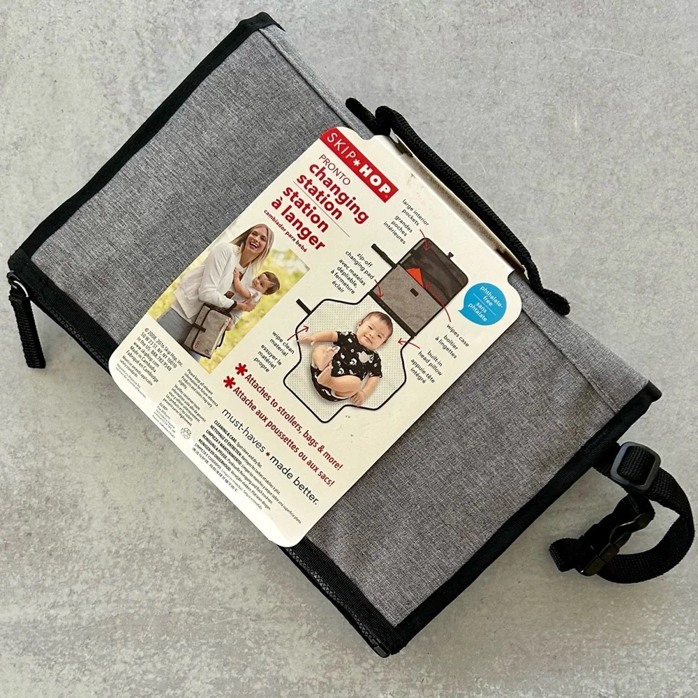 Skip Hop Pronto Signature Changing Station In Heather Grey, NWT